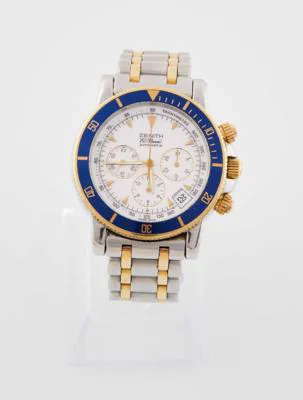 Zenith 53.0370.400 40mm Stainless steel and gold tone steel White