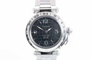 Cartier Pasha C W31049M7 (2550) Stainless steel Black