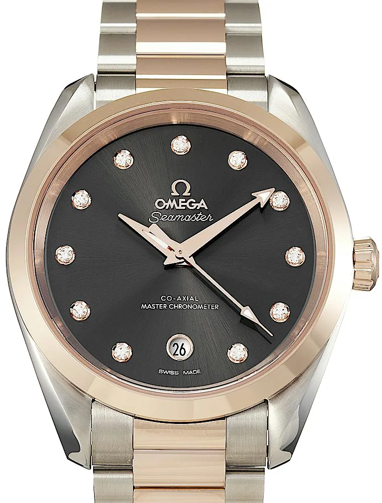 Omega Aqua Terra 220.20.38.20.56.001 38mm Rose gold Gray