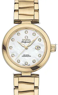 Omega De Ville Ladymatic 425.60.34.20.55.003 Yellow gold Weiß