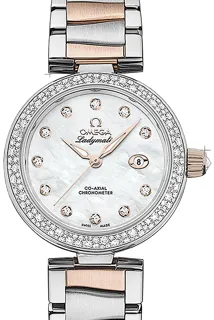 Omega De Ville Ladymatic 425.25.34.20.55.004 Rose gold Weiß