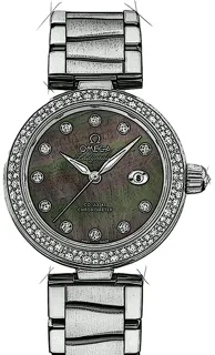 Omega De Ville Ladymatic 425.35.34.20.57.004 Stainless steel Schwarz