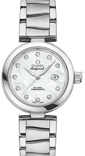 Omega De Ville Ladymatic 425.30.34.20.55.002 Stainless steel Weiß