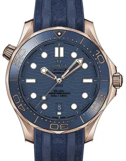 Omega Seamaster Diver 300M 210.62.42.20.03.001 Rose gold Blau