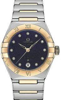 Omega Constellation Manhattan 131.20.29.20.53.001 Yellow gold Blau