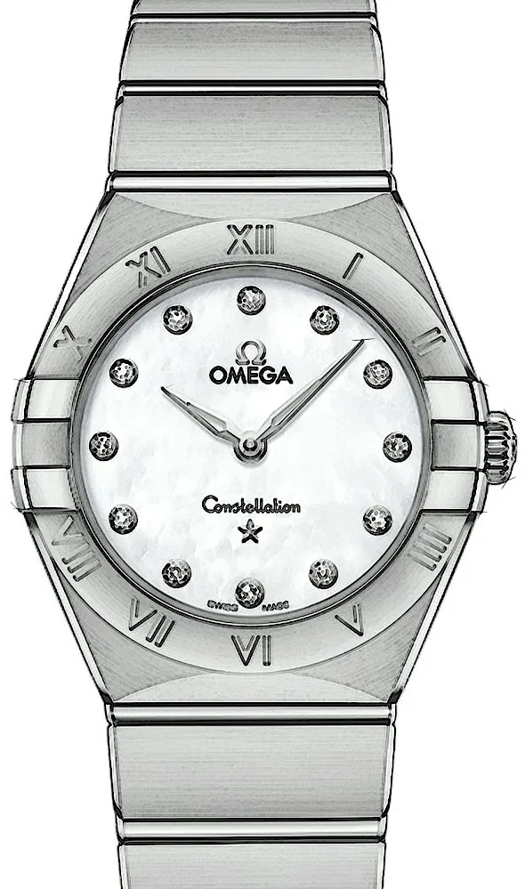 Omega Constellation Quartz 131.10.28.60.55.001 28mm Edelstahl White