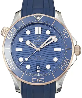 Omega Seamaster Diver 300M 210.22.42.20.03.002 Rose gold Blau