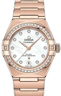 Omega Constellation Manhattan 131.55.29.20.55.001 Rose gold Weiß