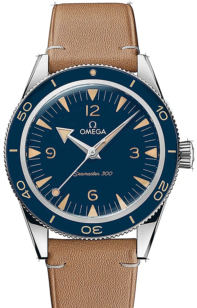 Omega Seamaster 300 234.32.41.21.03.001 41mm Edelstahl Blue