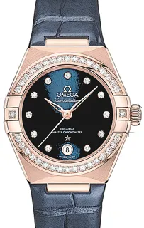 Omega Constellation 131.58.29.20.53.002 Rose gold Blau