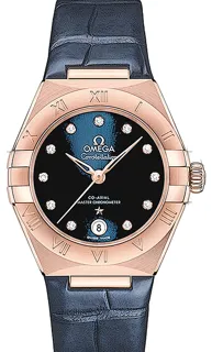 Omega Constellation 131.53.29.20.53.002 Rose gold Blau