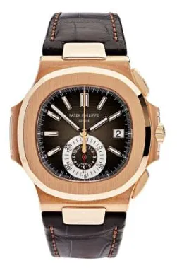 Patek Philippe Nautilus 5980R-001 40.5mm Rose gold Brown