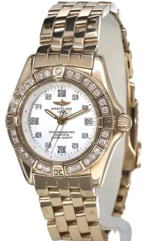 Breitling Windrider K72345 29mm Gold/steel Mother-of-pearl