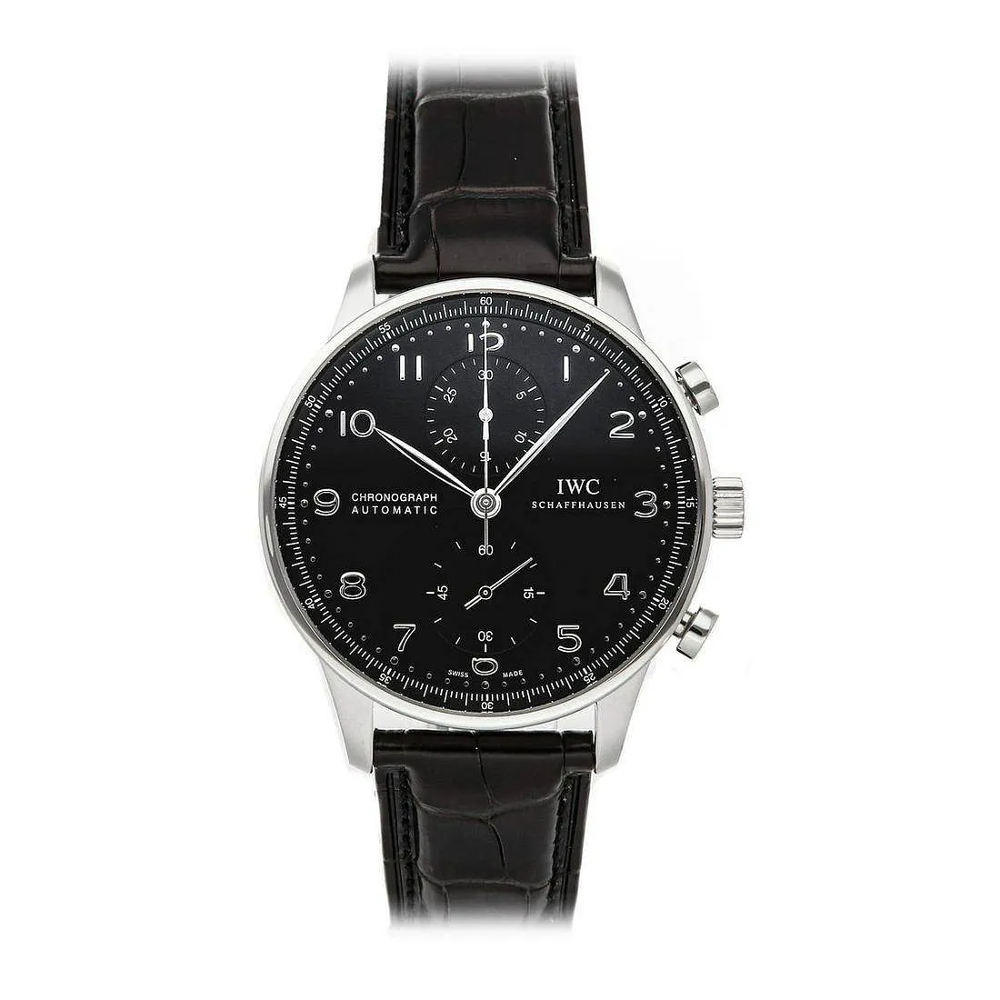 IWC Portugieser IW371447 50mm Stainless steel Black