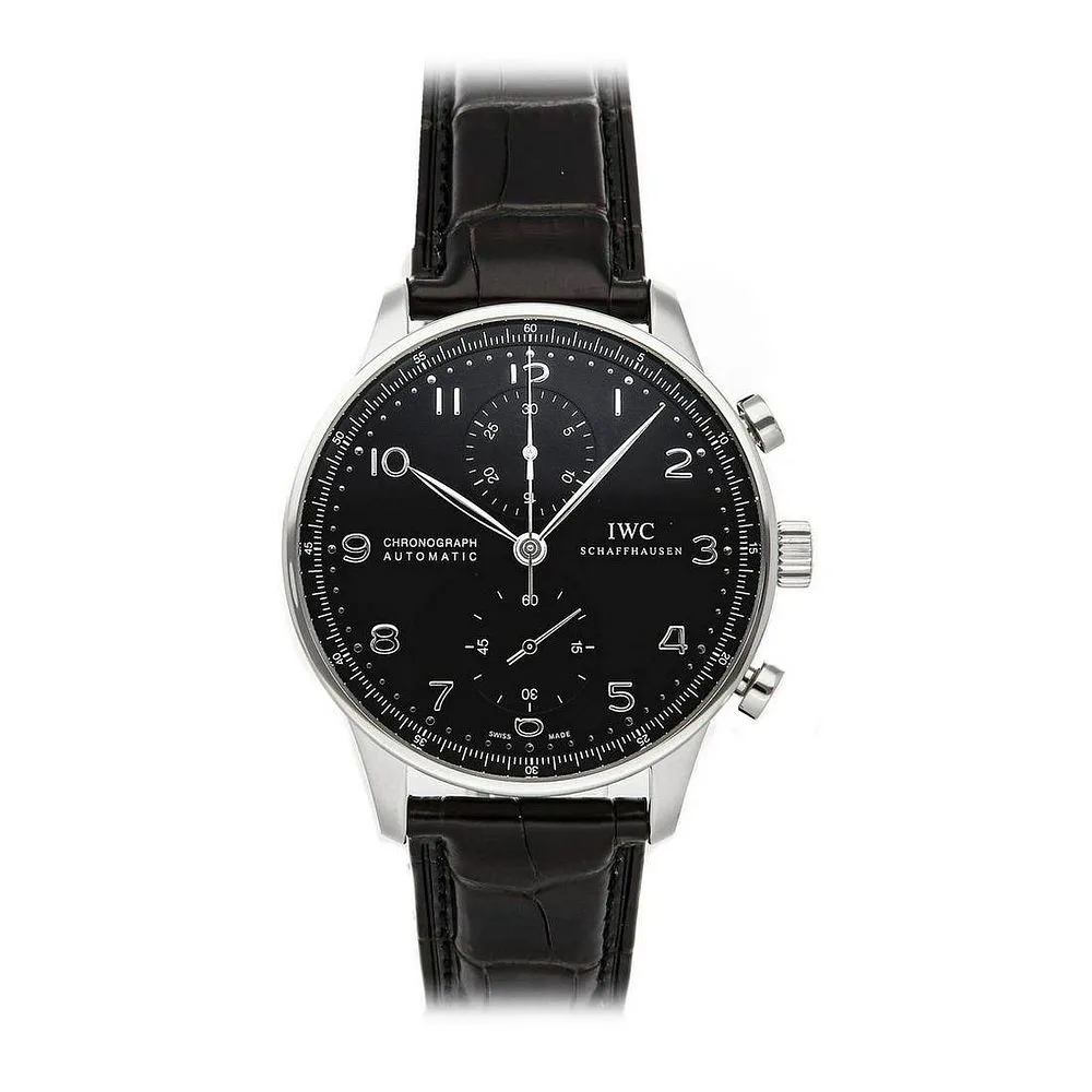 IWC Portugieser IW371447 40.9mm Stainless steel Black