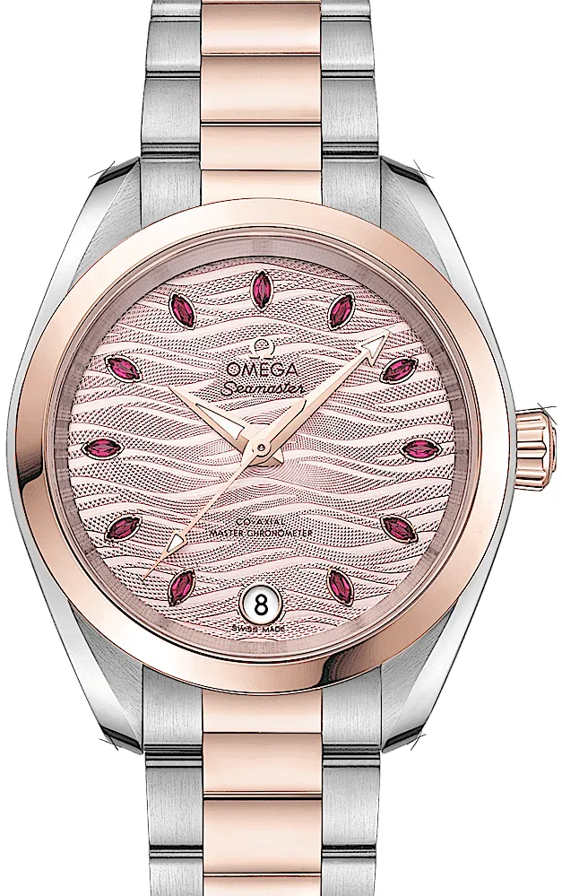 Omega Aqua Terra 220.20.34.20.60.001 34mm Rose gold and Stainless steel Pink