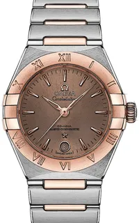 Omega Constellation Manhattan 131.20.29.20.13.001 Rose gold and Stainless steel Brown