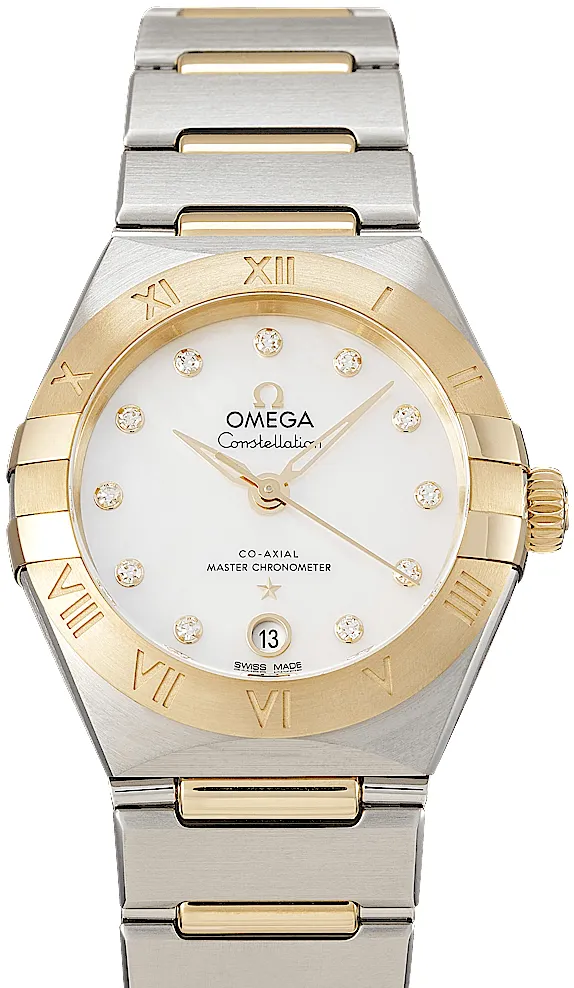 Omega Constellation 131.20.29.20.55.002 29mm Yellow gold and Stainless steel White