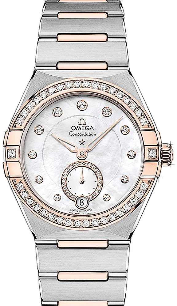 Omega Constellation 131.25.34.20.55.001 34mm Rose gold and Stainless steel White