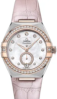 Omega Constellation 131.28.34.20.55.001 Rose gold and Stainless steel White