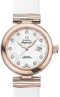 Omega De Ville Ladymatic 425.62.34.20.55.004 Sedna gold White