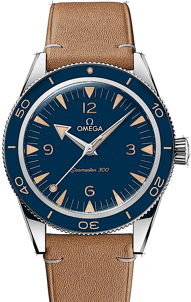 Omega Seamaster 300 234.32.41.21.03.001 41mm Stainless steel Blue