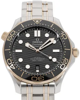 Omega Seamaster Diver 300M 210.20.42.20.01.001 Rose gold and Stainless steel Black