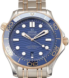 Omega Seamaster Diver 300M 210.20.42.20.03.002 Rose gold and Stainless steel Blue