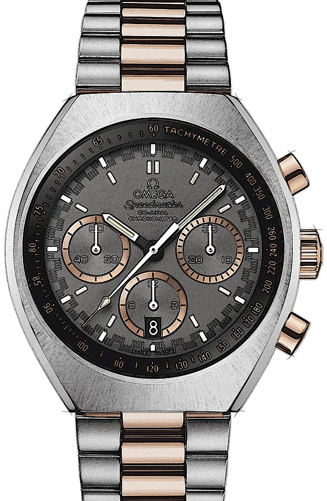 Omega Speedmaster 327.20.43.50.01.001 42.5mm Rose gold and Stainless steel Gray