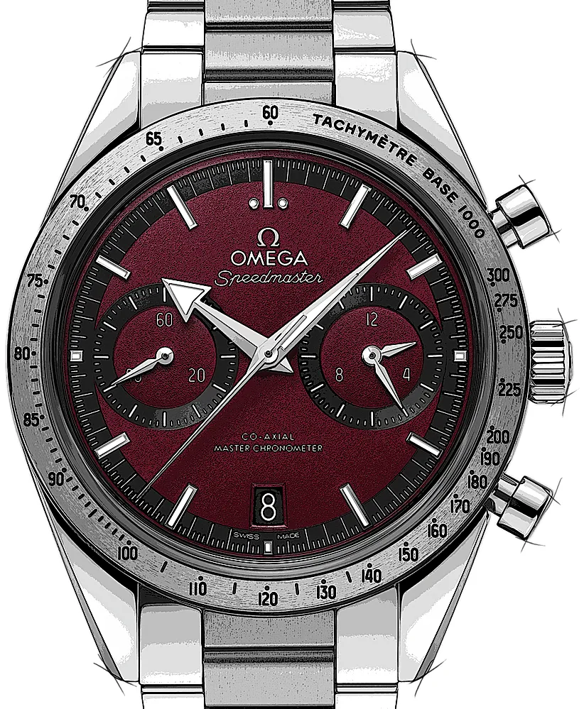 Omega Speedmaster 332.10.41.51.11.001 40.5mm Stainless steel Red