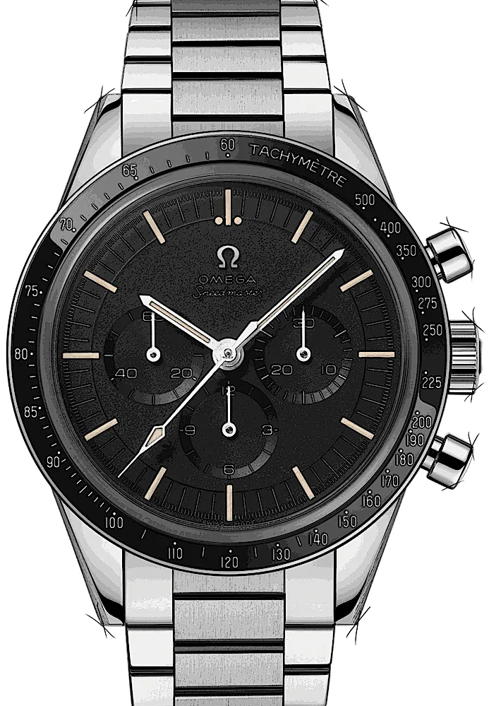 Omega Speedmaster Ed White 311.30.40.30.01.001 39.5mm Stainless steel Black