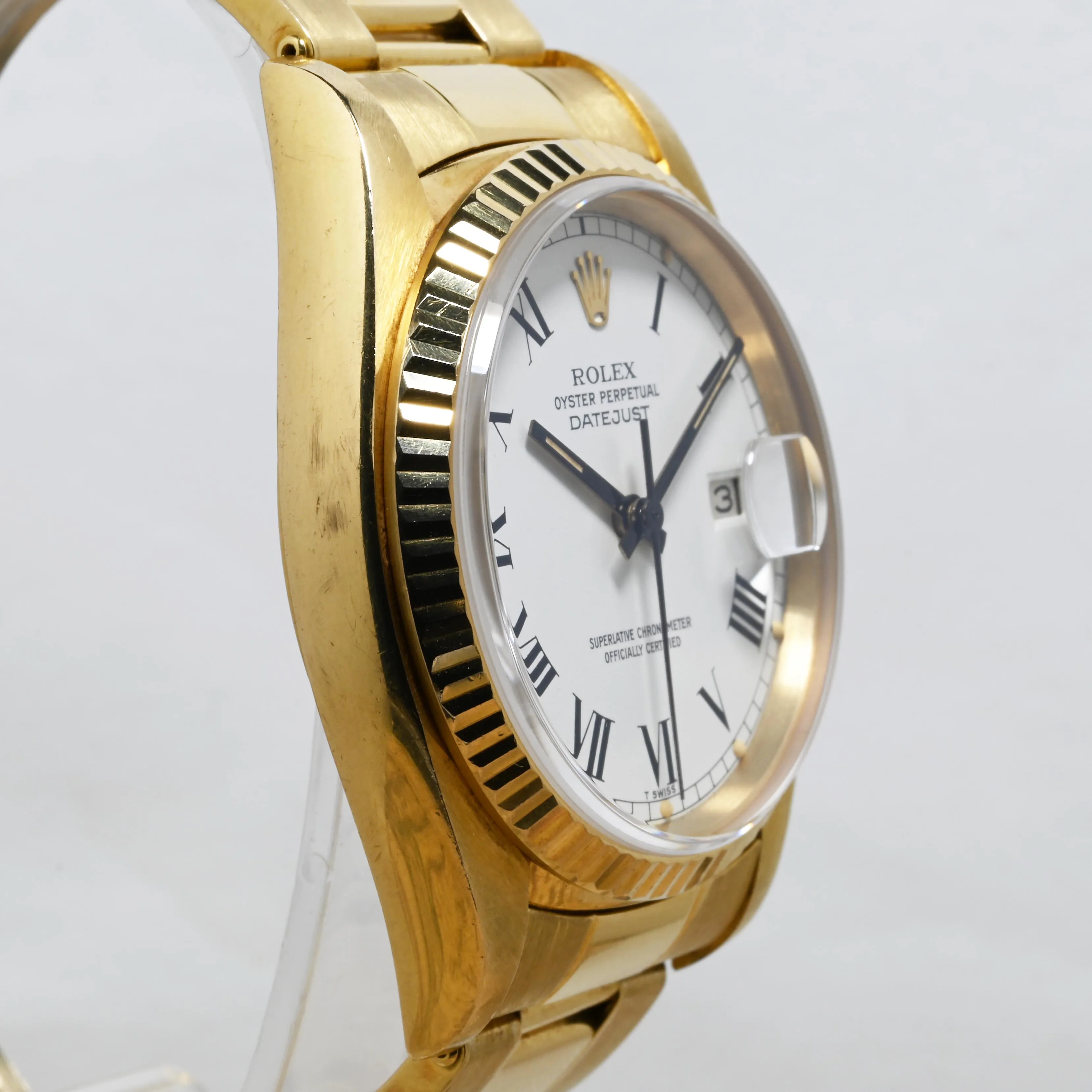 Rolex Datejust 36 16018 36mm Yellow gold White 2