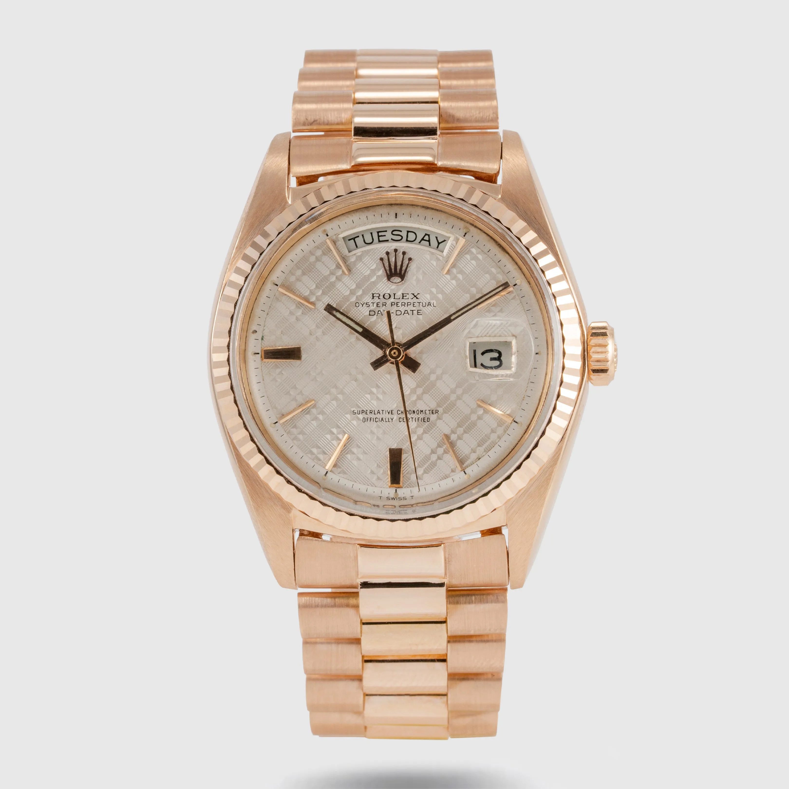 Rolex Day-Date 36 1803 36mm 18k pink gold Guilloché