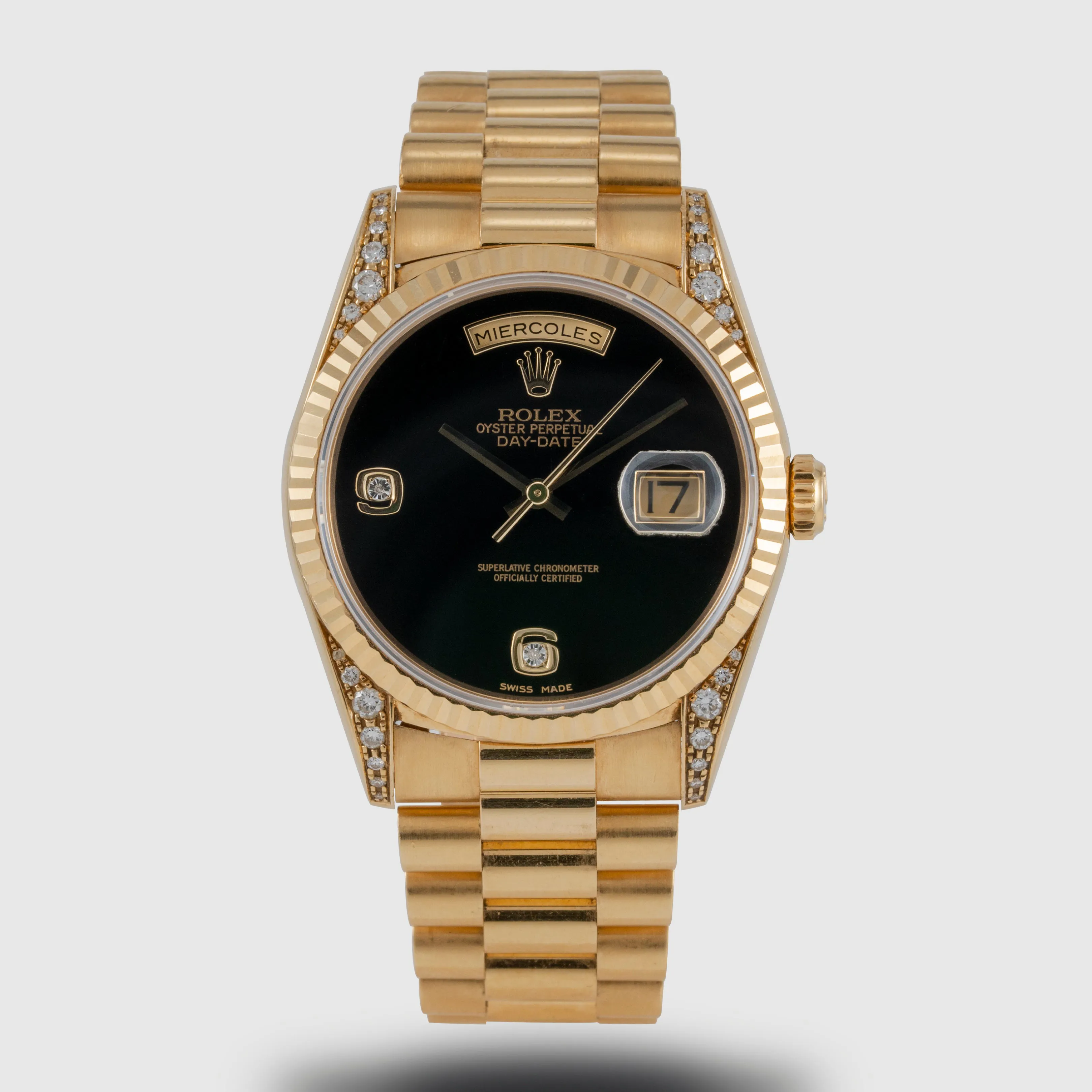 Rolex Day-Date 36 18338 36mm Yellow gold Onyx