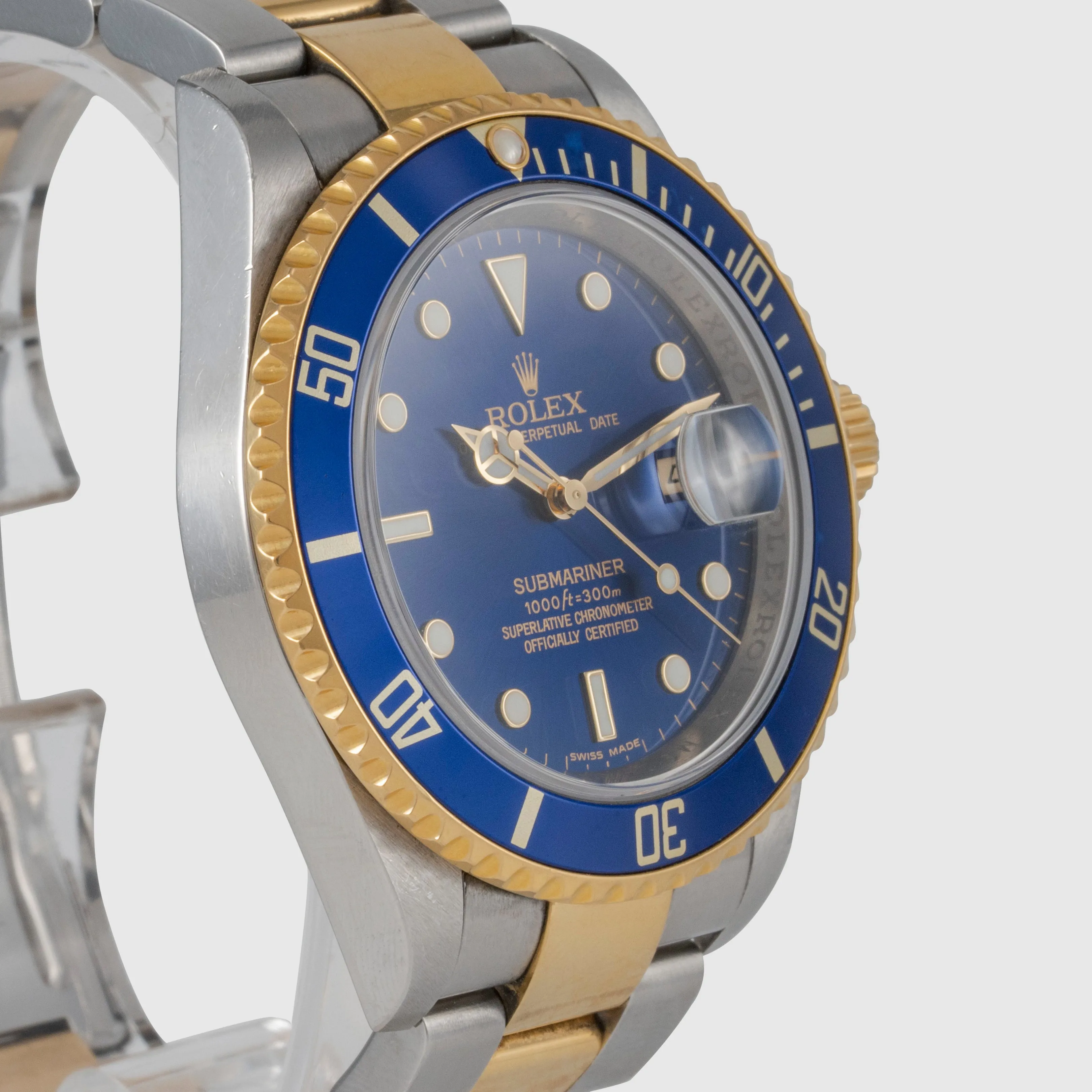 Rolex Submariner 16613 40mm Yellow gold and stainless steel Blue 4