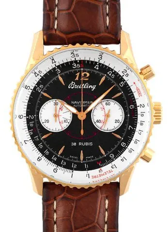 Breitling Montbrillant H 47330 38mm Rose gold Black