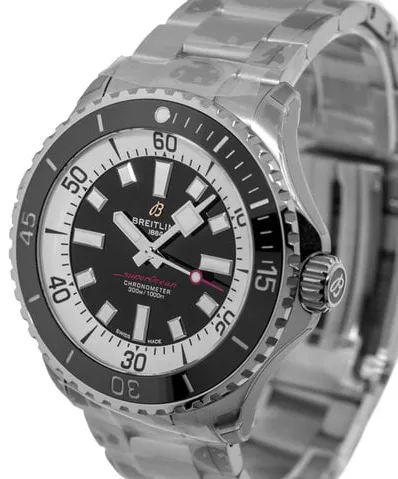 Breitling Superocean A17378211B1A1 46mm Stainless steel Black