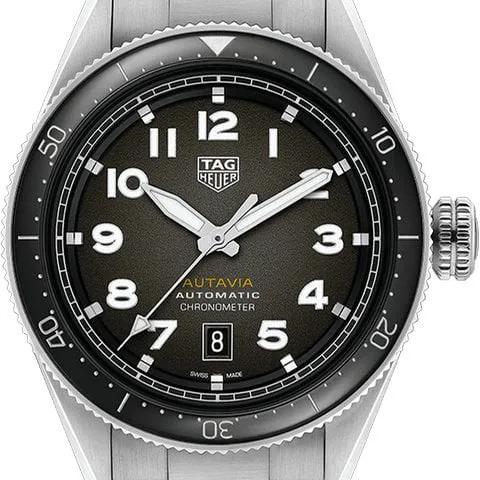 TAG Heuer Autavia WBE5114.EB0173 42mm Stainless steel Black