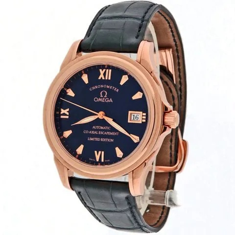 Omega De Ville Co-Axial 59318123 38mm Rose gold Blue