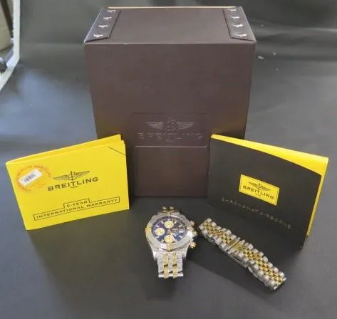Breitling Chronomat A13356 44mm Yellow gold and stainless steel Blue 2