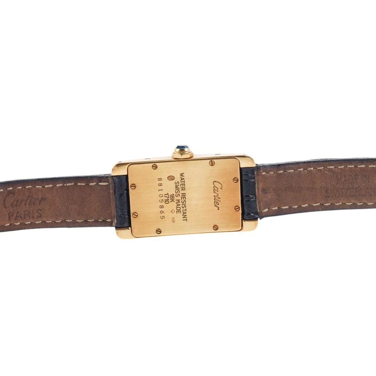 Cartier Tank Américaine 1710 19mm Yellow gold Silver 3