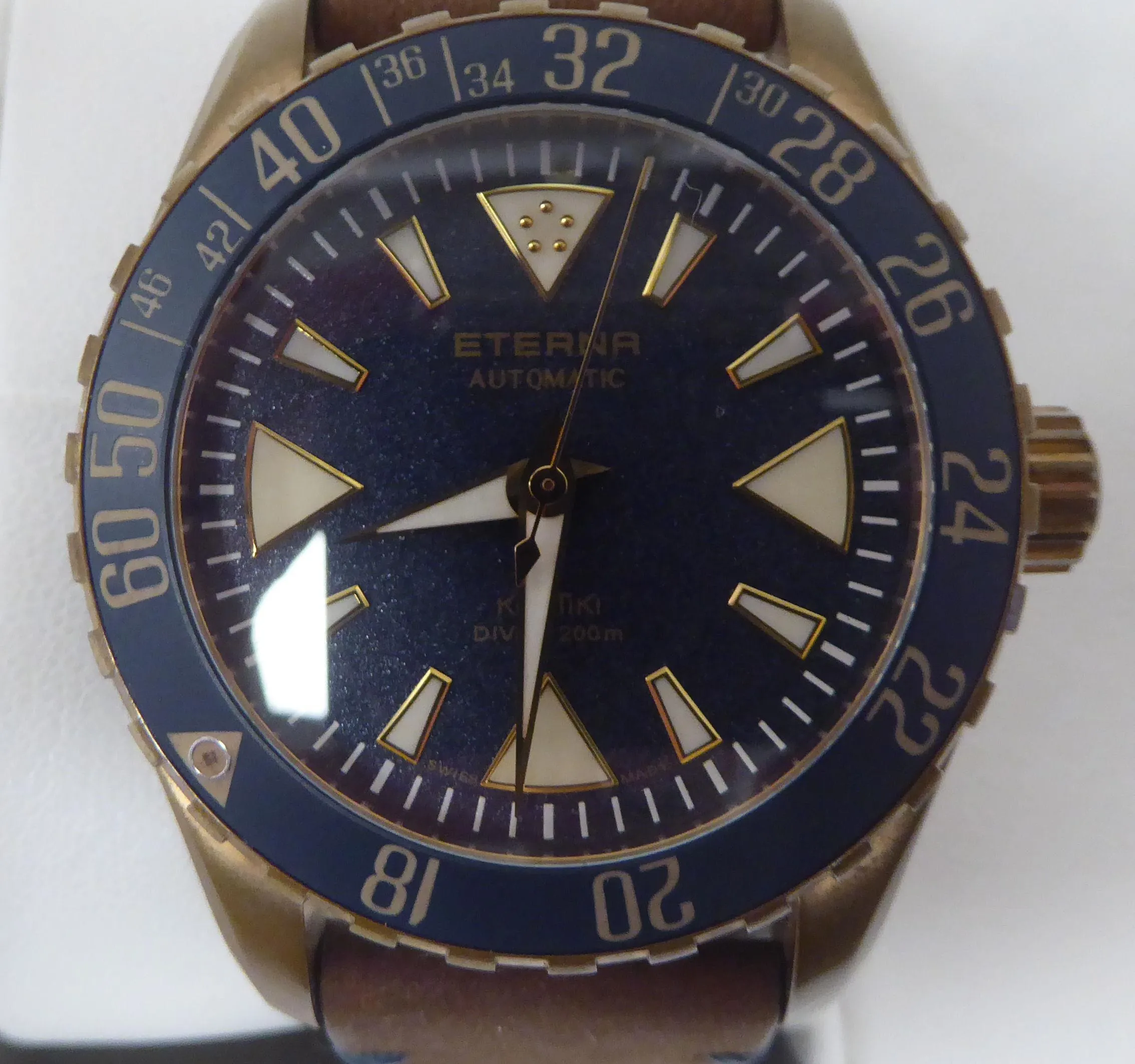 Eterna Kontiki Bronze and Stainless steel Blue