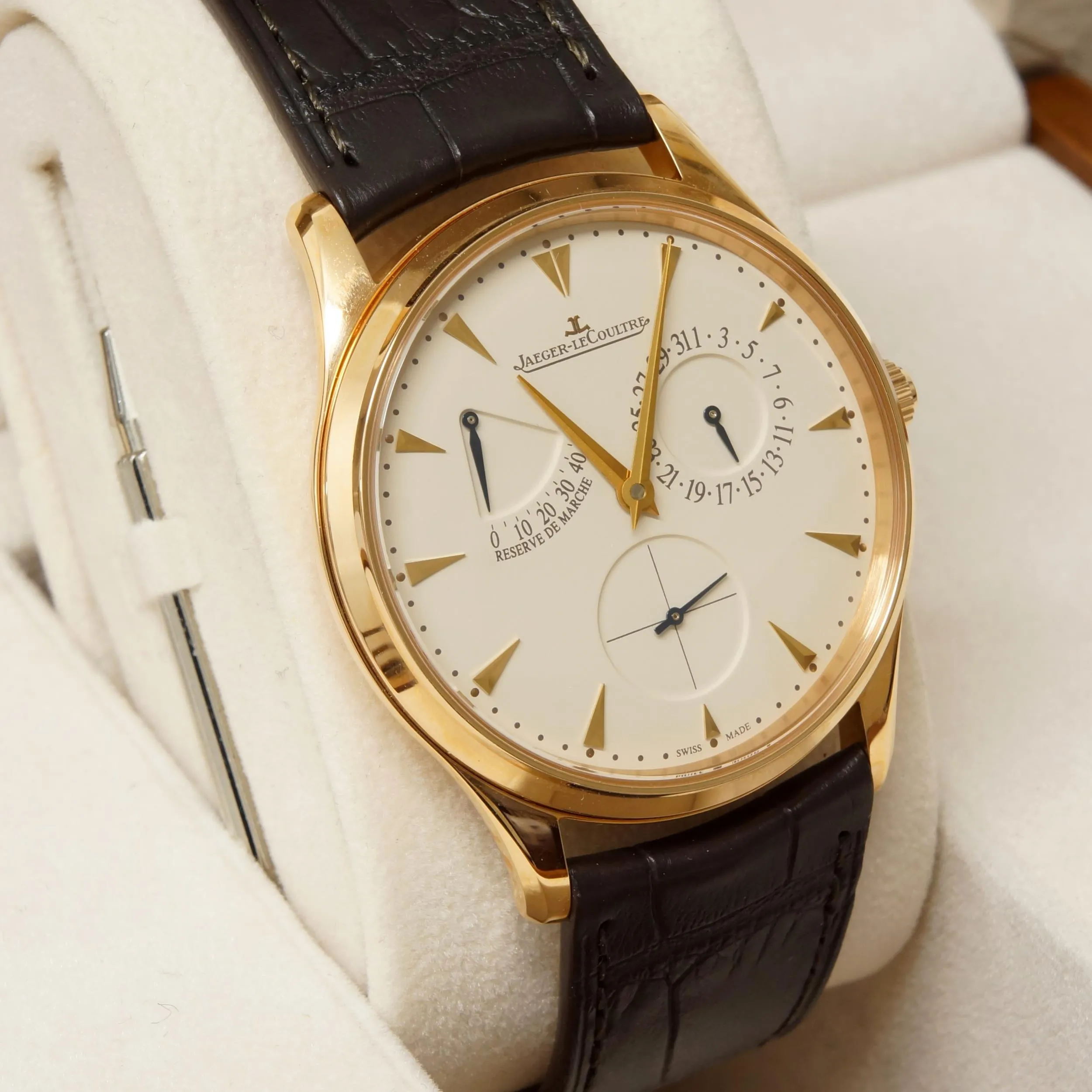 Jaeger-LeCoultre Reser Ve De Marche Rose gold White 3