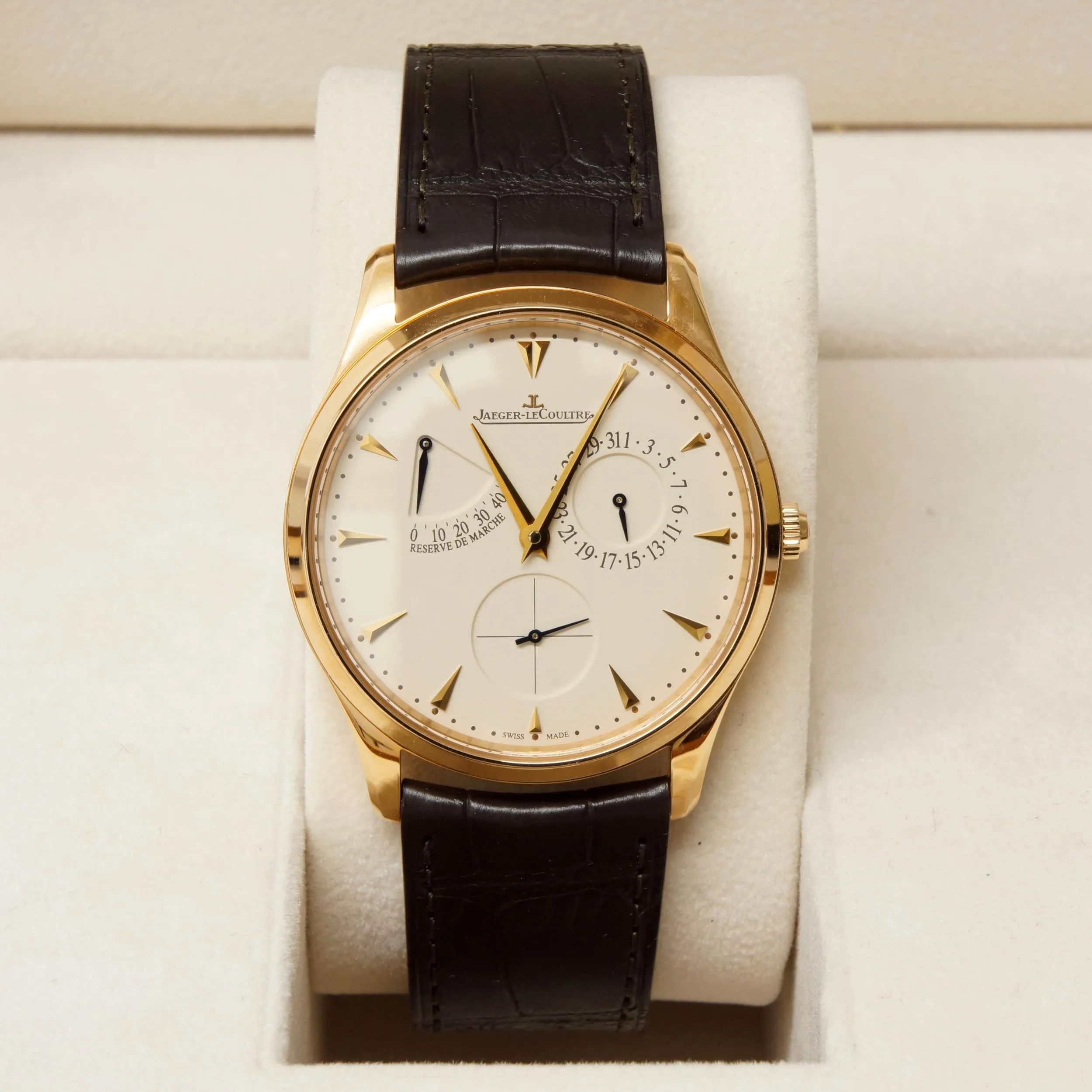 Jaeger-LeCoultre Reser Ve De Marche Rose gold White