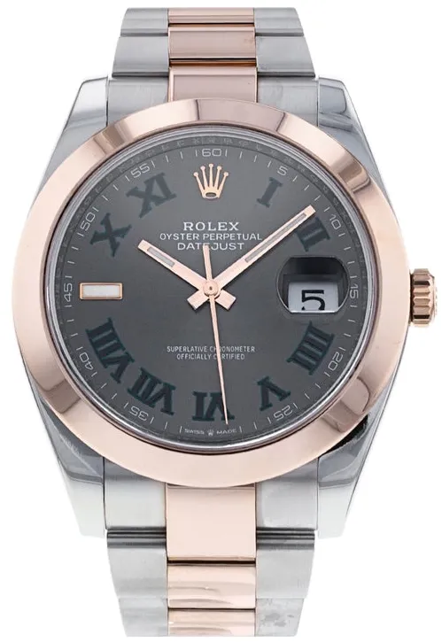 Rolex Datejust 41 126301 41mm Rose gold Gray