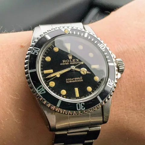 Rolex Submariner 5513 40mm Stainless steel Black