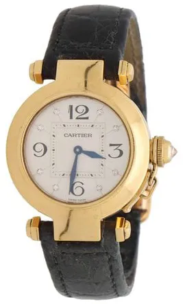 Cartier Pasha 2811 32mm Yellow gold White