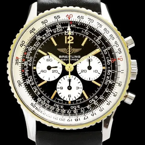 Breitling Navitimer 81600 41mm Yellow gold and Stainless steel Black