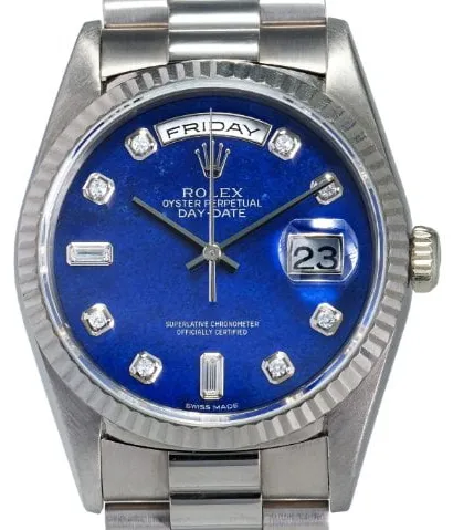 Rolex Day-Date 36 118239 36mm White gold Blue