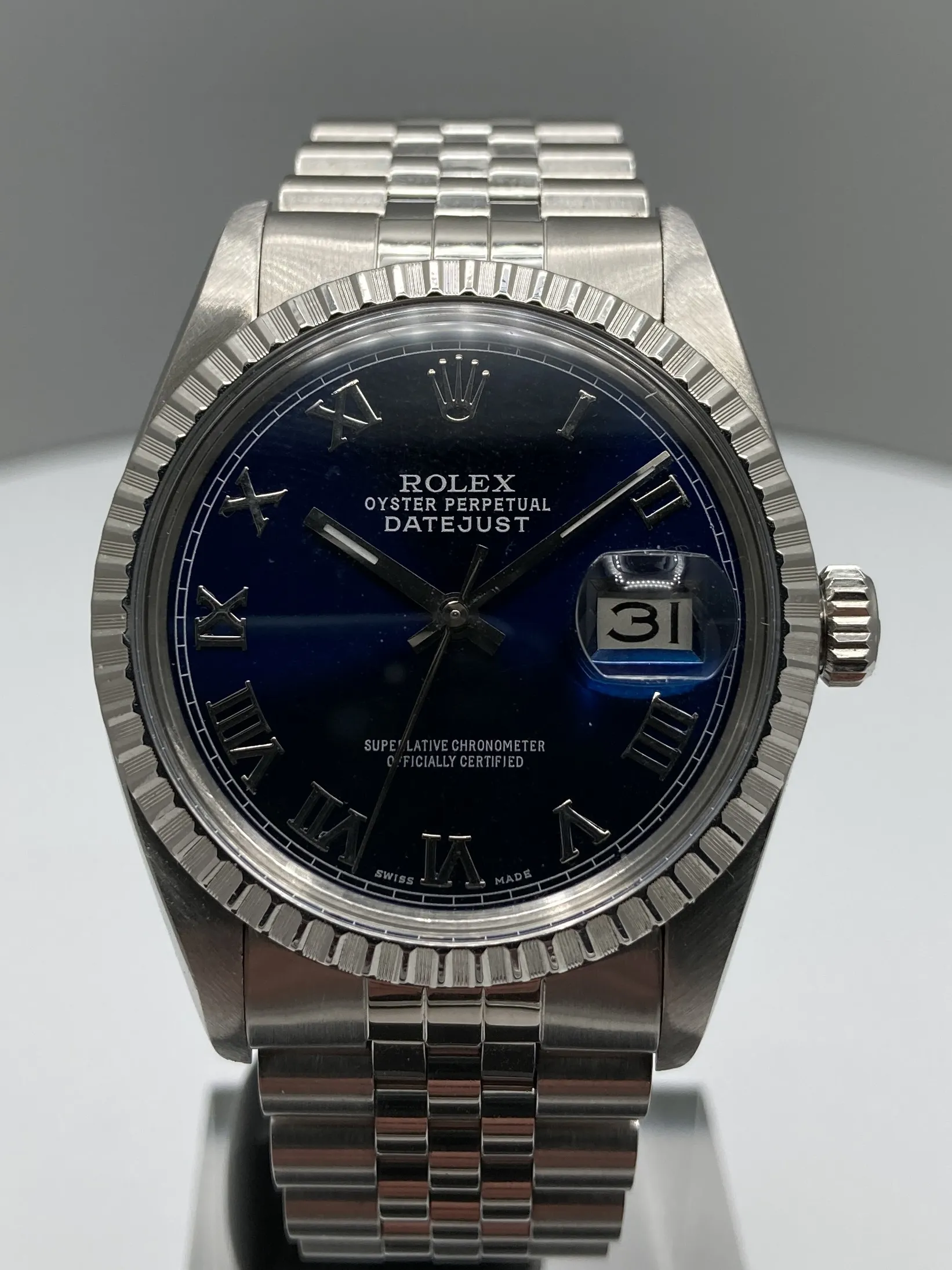 Rolex Datejust 36 16030 36mm Stainless steel Blue